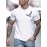 Camiseta Masculina Casual de Algodão com Estampa Geométrica de Águia - Gola Redonda, Essencial para o Verão, Lavável na Máquina, Tecido Confortável e Durável