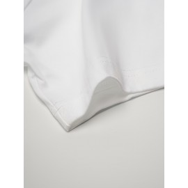 Camiseta masculina 100% algodão, estilo casual esportivo, decote redondo, manga curta, ajuste regular, Brea