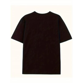 T-shirt gráfica de Brooklyn para homem - 180g de algodão macio, decote redondo, estilo urbano, preto com estampa branca, t-shirt casual de verão, roupa casual | Camisa com estampa ousada | Camisa de textura macia