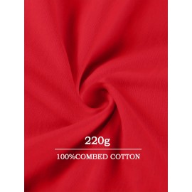 Camiseta Masculina de Algodão Espessado 220g - Estampa Gráfica Geométrica Manga Curta Gola Redonda, Camiseta Casual de Verão com Cores Vibrantes, Lavável à Máquina