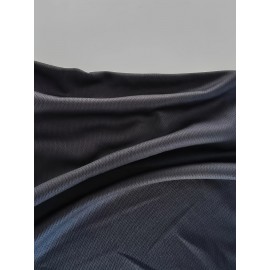 T-shirt masculina com estampa-azul marinho casual de verão, leve poliéster, concha redonda, mangas curtas, padrão geométrico, lavável à máquina.