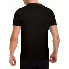T-shirt de manga curta e decote redondo para o Dia da Independência, exclusiva em algodão puro de 180g, casual e confortável, com padrão de águia espalhada e bandeira americana, elegante, casual e suave, em algodão puro, confortável e respirável.
