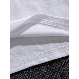 Camiseta Masculina com Estampa de Boston - 100% Algodão Gola Redonda com Gráfico Ousado 