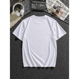 Camiseta Masculina com Estampa de Boston - 100% Algodão Gola Redonda com Gráfico Ousado 