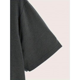 Camiseta Masculina com Estampa de Boston - 100% Algodão Gola Redonda com Gráfico Ousado 