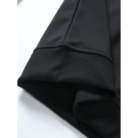 Moletom estampado com padrão criativo de urso com zíper, moletom de mangas compridas com capuz e gola redonda, casual e fashion, ideal para usar na primavera e outono, confortável e respirável.