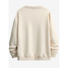 Moletom estampado com padrão criativo de urso com zíper, moletom de mangas compridas com capuz e gola redonda, casual e fashion, ideal para usar na primavera e outono, confortável e respirável.