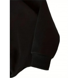 1pc Moletom Casual Masculino de Algodão com Estampa Seven Eleven, Tecido de Malha Levemente Elástico, Gola com Capuz, Modelagem Regular para Primavera/Outono