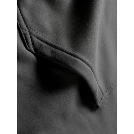 Moletom de manga comprida confortável para homem, com cordão e bolsa de canguru, pulôver casual para homem, adequado para uso diário.