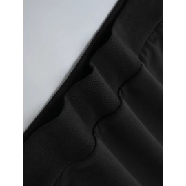 Moletom Masculino com Capuz Preto e Estampa Branca - Mistura de Algodão-Poliéster, Bolso Canguru, Ajuste Regular, Textura Média, Conforto para Todas as Estações, Lavável na Máquina, Moda Streetwear, Estilo Esportivo, Construção Durável, Moletom Casual, Te