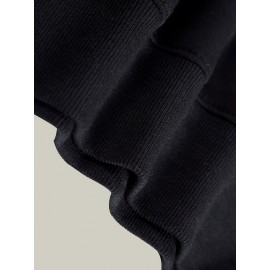 Moletom masculino básico de cor sólida, novo na moda, versátil e confortável, adequado para o outono, inverno e primavera, ideal para esportes diários, com bolso e capuz para uso casual ao ar livre.