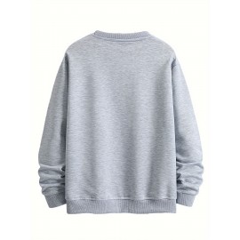 Camiseta confortável de manga longa versátil para homens, top casual para primavera outono, roupas masculinas para atividades ao ar livre