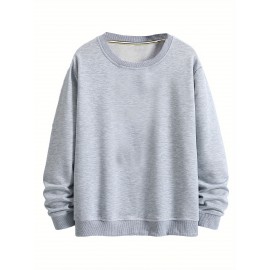 Camiseta confortável de manga longa versátil para homens, top casual para primavera outono, roupas masculinas para atividades ao ar livre