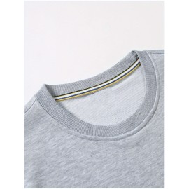 Camiseta confortável de manga longa versátil para homens, top casual para primavera outono, roupas masculinas para atividades ao ar livre