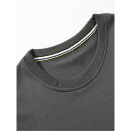 Camiseta confortável de manga longa versátil para homens, top casual para primavera outono, roupas masculinas para atividades ao ar livre
