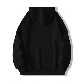 Moletom com capuz masculino solto, feito de mistura de algodão, com bolso, casaco para outono e inverno, adequado para uso no outono e inverno. Roupas esportivas, ideais para presentes de feriado, presentes preferidos.