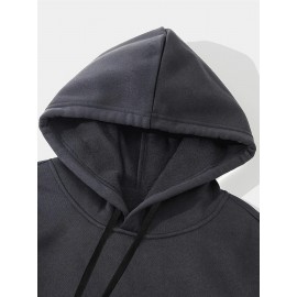 Moletom com capuz masculino solto, feito de mistura de algodão, com bolso, casaco para outono e inverno, adequado para uso no outono e inverno. Roupas esportivas, ideais para presentes de feriado, presentes preferidos.
