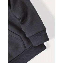 Moletom com capuz masculino solto, feito de mistura de algodão, com bolso, casaco para outono e inverno, adequado para uso no outono e inverno. Roupas esportivas, ideais para presentes de feriado, presentes preferidos.