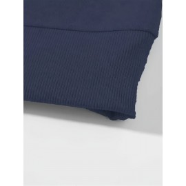 Moletom com Capuz Forrado em Fleece para Homens - Cinza, Manga Comprida, Gola com Zíper, Quente e Confortável para Uso Casual, Moletom Esportivo | Estilo Casual Hoodie | Bolsos Funcionais, Suéter com Capuz