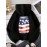Moletom Feminino Estampa Bandeira Americana Patriótica - Design de Frasco Mason com Listras e Estrelas, Modelo Solto Casual com Bolsos Frontais, Lavável em Máquina para Primavera Verão Outono