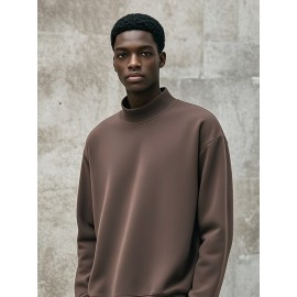 Moletom de lã masculino Derong: Mantenha-se aquecido e confortável durante todo o inverno em nosso moletom de lã masculino Derong. Perfeito para sobreposição ou para usar sozinho.