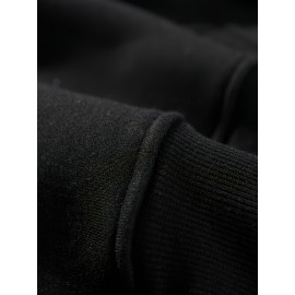 Mensagem Inspiradora de Fé para Homens, Blazer de Mistura de Algodão, Estilo Casual, Ajuste Regular, com Capuz, com Bolso Frontal, Impressão Digital 