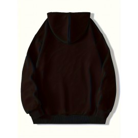 Mensagem Inspiradora de Fé para Homens, Blazer de Mistura de Algodão, Estilo Casual, Ajuste Regular, com Capuz, com Bolso Frontal, Impressão Digital 