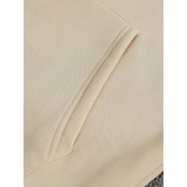 Camisola com capuz estampada de galáxias para outono/inverno masculino, forro de Terry francês, poliéster, tecido de tricô não elástico, ajuste solto com detalhe de bolso, estilo casual desportivo com capuz