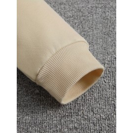 Camisola com capuz estampada de galáxias para outono/inverno masculino, forro de Terry francês, poliéster, tecido de tricô não elástico, ajuste solto com detalhe de bolso, estilo casual desportivo com capuz