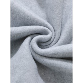 Camisola de malha com capuz para homem, de cor sólida, simples, para outono e inverno, com bolso canguru, design casual, para homem, para atividades ao ar livre.