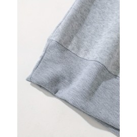 Camisola de malha com capuz para homem, de cor sólida, simples, para outono e inverno, com bolso canguru, design casual, para homem, para atividades ao ar livre.