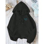 Moletom Feminino Estampado DAD, Moletom Casual Moderno, Cor Sólida, Modelo Solto, Ideal para Primavera, Verão e Outono