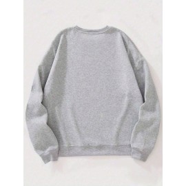 Suéteres confortáveis de manga comprida para homens, versáteis para casa, casual, moda, trabalho, esportes e atividades ao ar livre, ideais para presentear no outono e inverno.