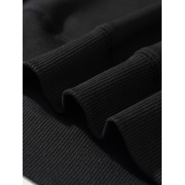 Suéteres confortáveis de manga comprida para homens, versáteis para casa, casual, moda, trabalho, esportes e atividades ao ar livre, ideais para presentear no outono e inverno.