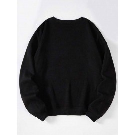 Suéteres confortáveis de manga comprida para homens, versáteis para casa, casual, moda, trabalho, esportes e atividades ao ar livre, ideais para presentear no outono e inverno.