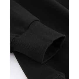 Lazer, Moda, Comutação Versátil, Esportes, Capuz Confortável de Manga Comprida Versátil para Homens, Imprimido Macio, Primavera e Outono, Tops Casuais, Roupas de Exterior para Homens
