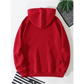 Imprima, Moletom casual e aconchegante para homens, Moletom com capuz de manga comprida na moda, Top versátil casual para outono inverno