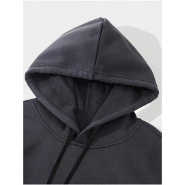 Imprima, Moletom casual e aconchegante para homens, Moletom com capuz de manga comprida na moda, Top versátil casual para outono inverno