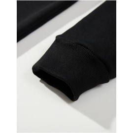 Imprima, Moletom casual e aconchegante para homens, Moletom com capuz de manga comprida na moda, Top versátil casual para outono inverno