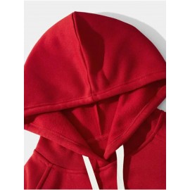 Imprima, Moletom casual e aconchegante para homens, Moletom com capuz de manga comprida na moda, Top versátil casual para outono inverno