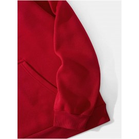 Imprima, Moletom casual e aconchegante para homens, Moletom com capuz de manga comprida na moda, Top versátil casual para outono inverno
