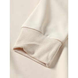 Estrela Brilhante Impressa Roupa de Rua Camisola de Pescoço Impressa, Roupa Desportiva Diária ao Ar Livre para Homem, Simples e Bonito, Tecidos Confortáveis e Quentes, Lazer em Casa, Joker de Deslocação.