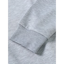 Estrela Brilhante Impressa Roupa de Rua Camisola de Pescoço Impressa, Roupa Desportiva Diária ao Ar Livre para Homem, Simples e Bonito, Tecidos Confortáveis e Quentes, Lazer em Casa, Joker de Deslocação.