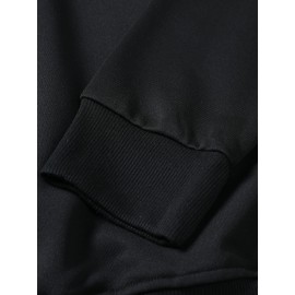 Estrela Brilhante Impressa Roupa de Rua Camisola de Pescoço Impressa, Roupa Desportiva Diária ao Ar Livre para Homem, Simples e Bonito, Tecidos Confortáveis e Quentes, Lazer em Casa, Joker de Deslocação.