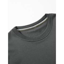 Estrela Brilhante Impressa Roupa de Rua Camisola de Pescoço Impressa, Roupa Desportiva Diária ao Ar Livre para Homem, Simples e Bonito, Tecidos Confortáveis e Quentes, Lazer em Casa, Joker de Deslocação.