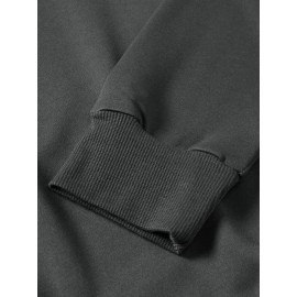 Estrela Brilhante Impressa Roupa de Rua Camisola de Pescoço Impressa, Roupa Desportiva Diária ao Ar Livre para Homem, Simples e Bonito, Tecidos Confortáveis e Quentes, Lazer em Casa, Joker de Deslocação.