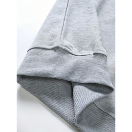 Faça o Céu Lotado, Estilo de Rua, (Fibra de Poliéster Poliéster) Suéter de Manga Longa e Gola Redonda Fashionável para Homens, Apropriado para Esportes ao Ar Livre, Apropriado para Outono e Inverno
