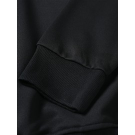 Faça o Céu Lotado, Estilo de Rua, (Fibra de Poliéster Poliéster) Suéter de Manga Longa e Gola Redonda Fashionável para Homens, Apropriado para Esportes ao Ar Livre, Apropriado para Outono e Inverno