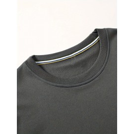 Faça o Céu Lotado, Estilo de Rua, (Fibra de Poliéster Poliéster) Suéter de Manga Longa e Gola Redonda Fashionável para Homens, Apropriado para Esportes ao Ar Livre, Apropriado para Outono e Inverno