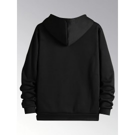 Jaqueta de Moletom com Zíper para Homens - Ajuste Esportivo Casual, Manga Longa e Punhos Elásticos, Cor Sólida, Ideal para Academia, Roupas ao Ar Livre, Design Minimalista, Material Confortável, Estilo Ativo